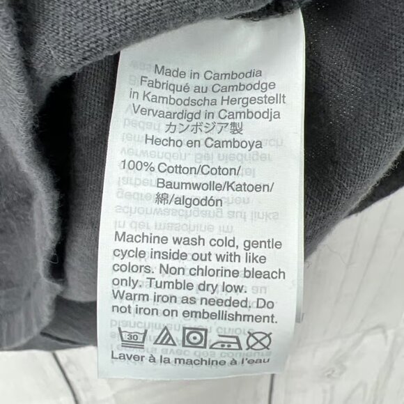 J. Crew XS Womens Gray Champagne Bubbly Rhinestone Tee Shirt T-Shirt Fitted - Picture 6 of 7